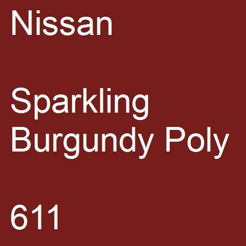 Nissan, Sparkling Burgundy Poly, 611.